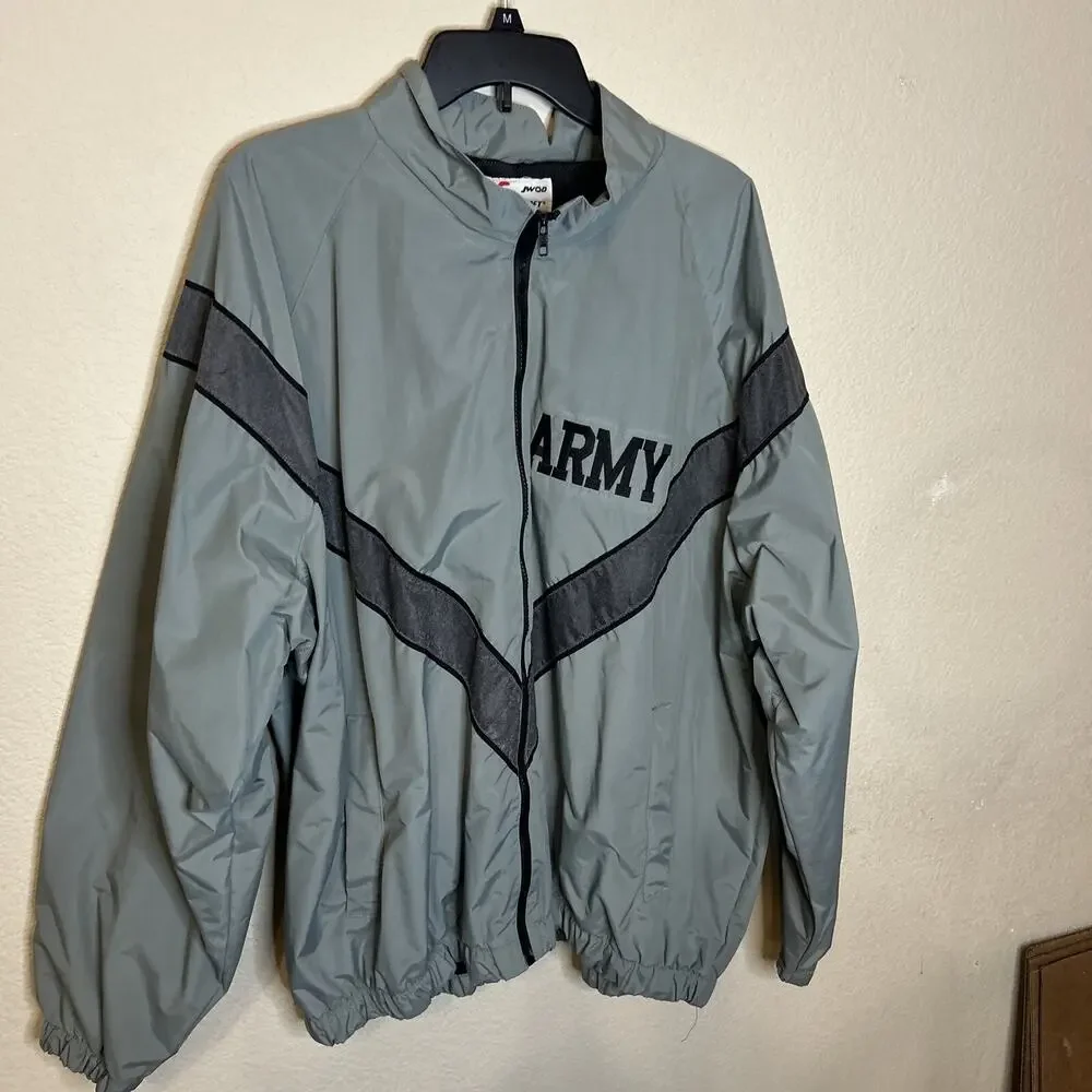 Army PFU Jacket Gray Embroidered Mesh Vented Military Bomber Jacket XL/regular
